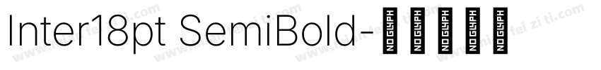 Inter18pt SemiBold字体转换
